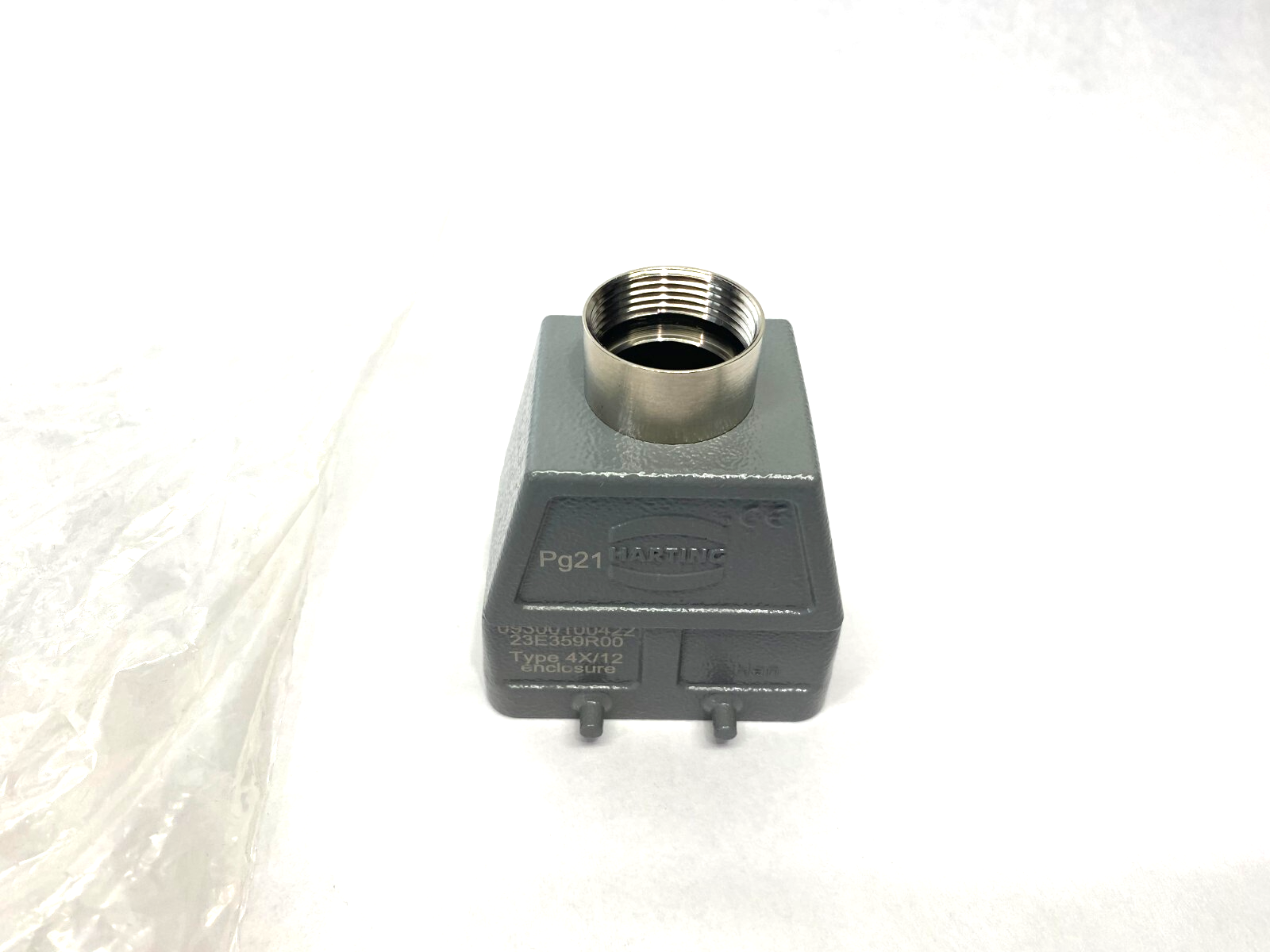 Harting 09300100422 Han B Hood Top Entry HC, 4 Pegs, Size 10B - Maverick Industrial Sales