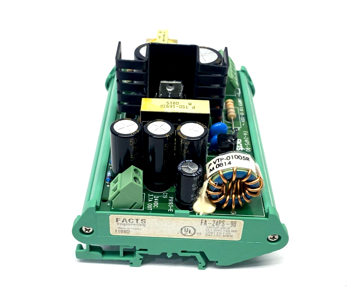 FACTS Engineering FA-24PS-90 Open Frame Power Supply, 120-240VAC 24VDC 3.7A/90W - Maverick Industrial Sales
