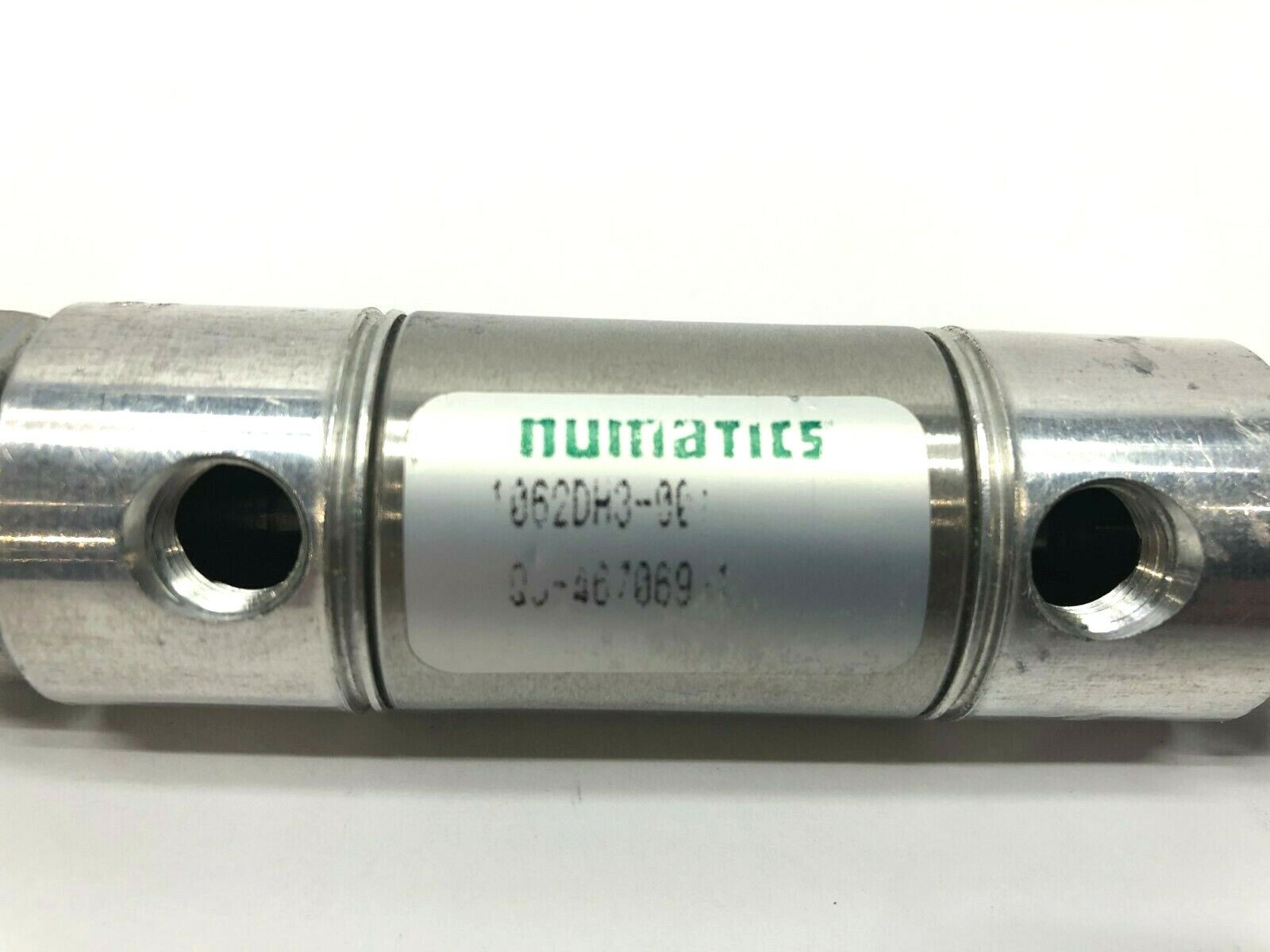 1062DH3 | Numatics -001 Pneumatic Double Rod Air Cylinder, 6" Long, .5" Stroke 1/2" - Used - Maverick Industrial Sales