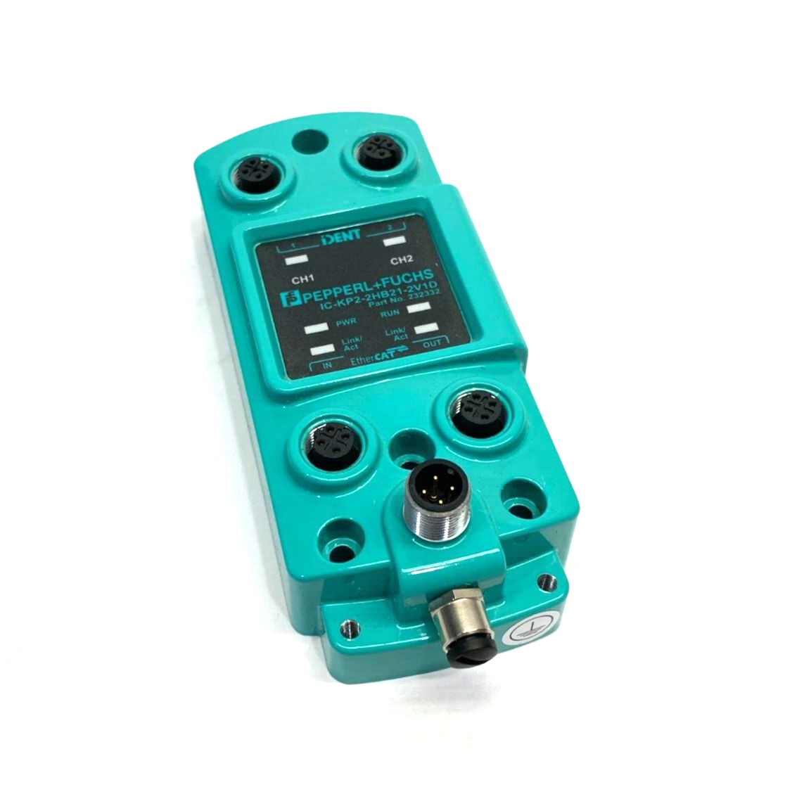 Pepperl+Fuchs IC-KP2-2HB21-2V1D EtherCAT iDENT RFID Evaluation Unit 232332 - Maverick Industrial Sales