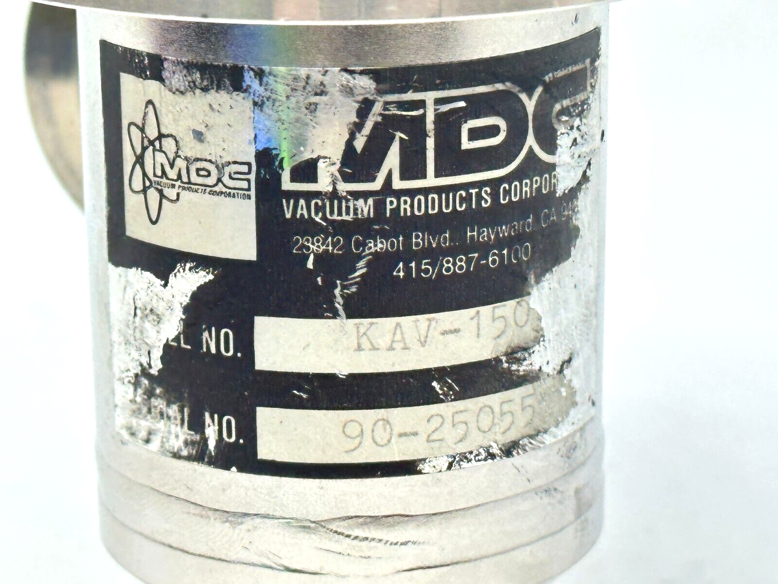 MDC KAV-150 Vacuum Angle Valve - Maverick Industrial Sales