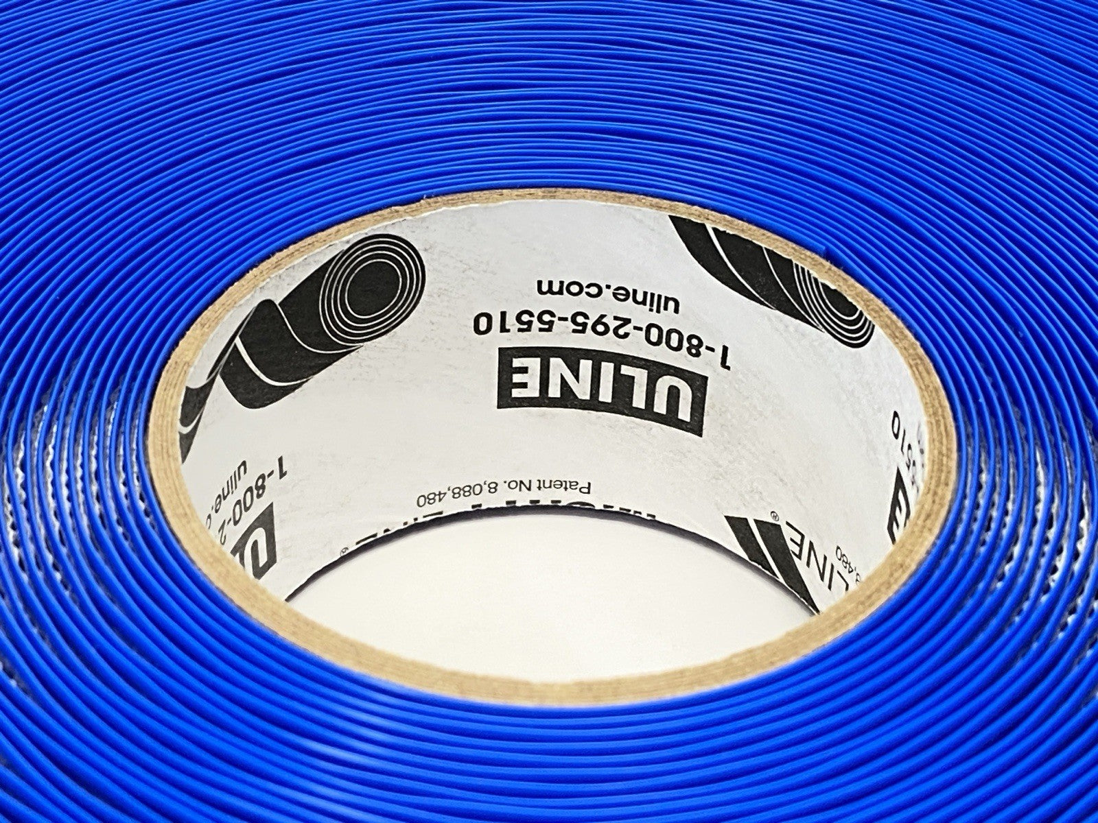 S-19801BLU | Uline Mighty Line Deluxe Safety Tape 2" x 100' Blue - New – Open box - Maverick Industrial Sales
