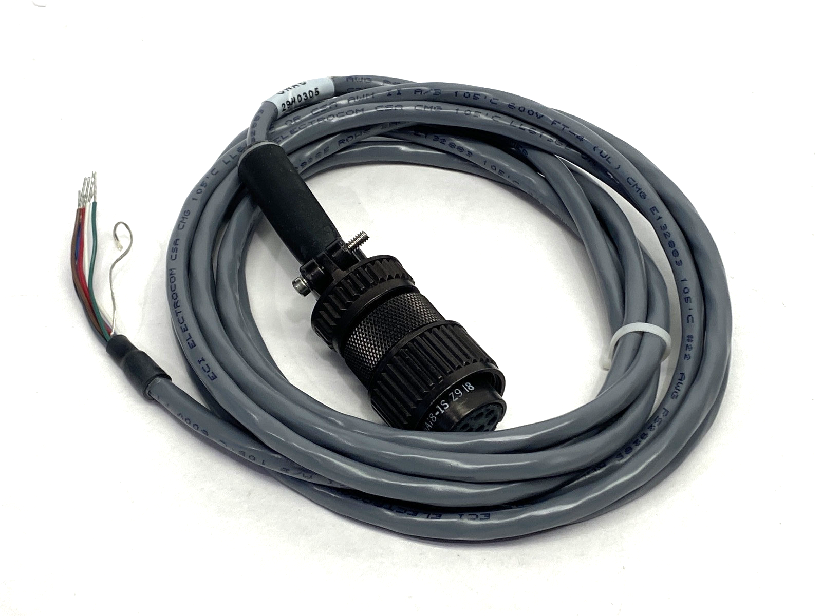 Baumer CNAC 29H3050 Mil-Spec Mating Connector 10-Pin Single-Ended Cordset - Maverick Industrial Sales