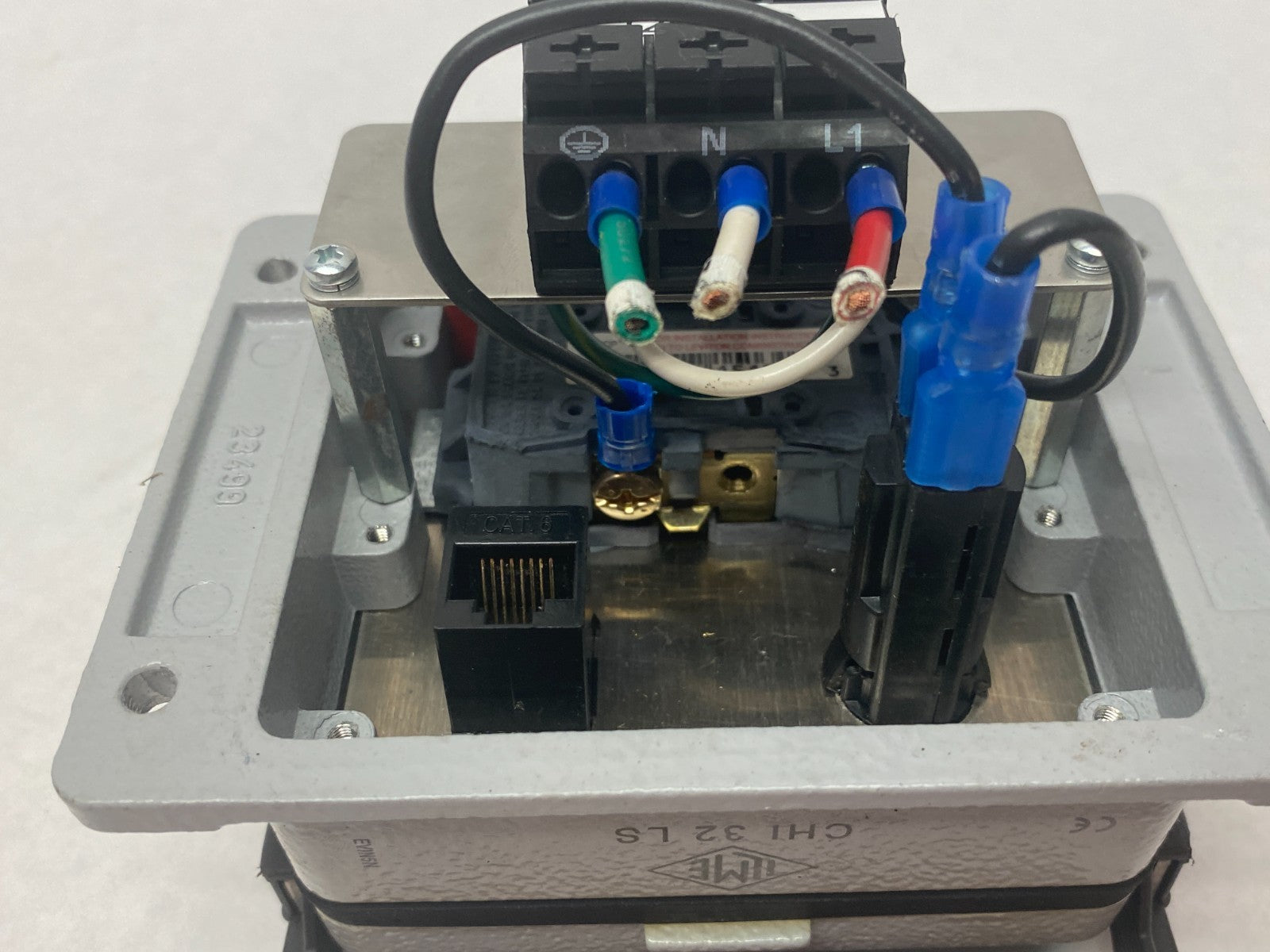 Mencom DP-RJ45-R-32 Panel Interface Connector Module, Duplex Outlet - Maverick Industrial Sales