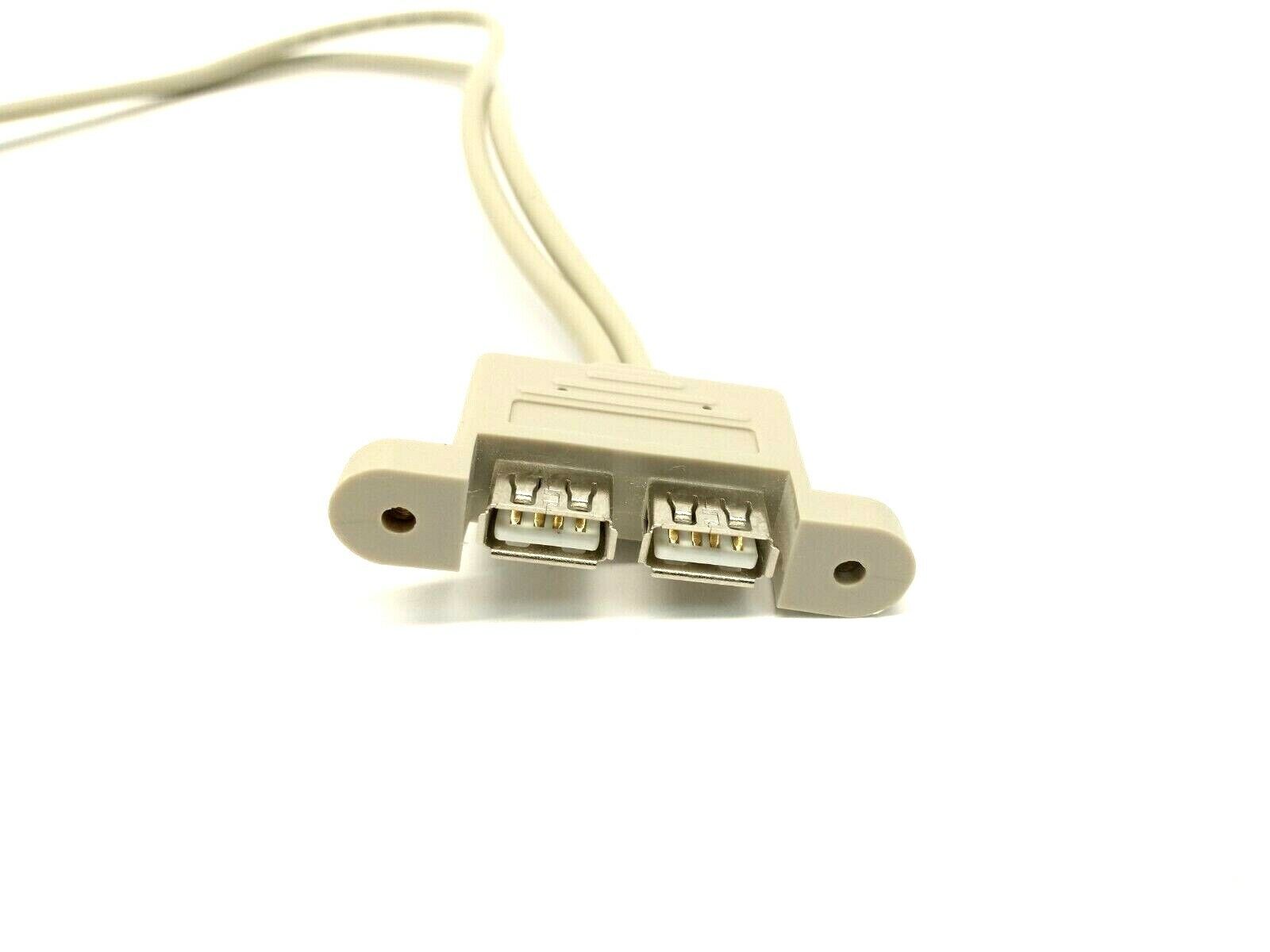 Cabletech USB(28AWGX1P+24AWGX2C) Dual USB 2.0 Hub To Motherboard 9-Pin LOT OF 3 - Maverick Industrial Sales