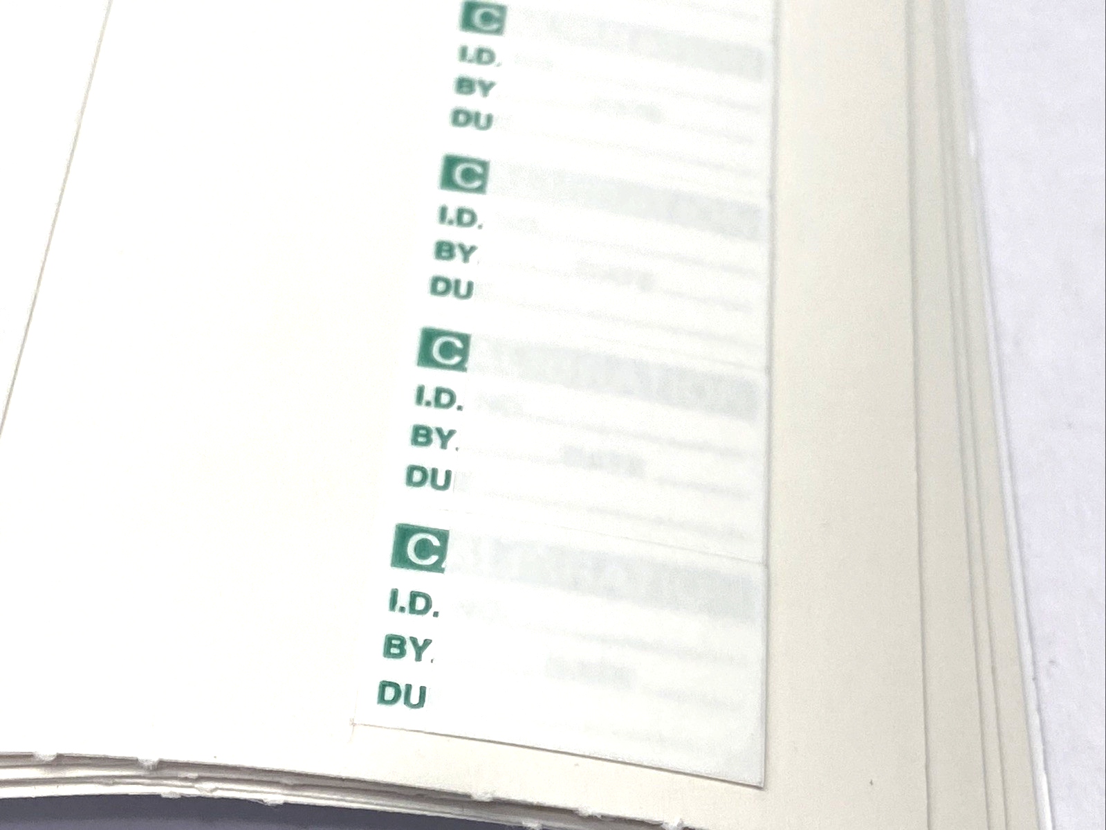 SPI 14-005-3 Miniature Clear Coverall Calibration Label, Green 1" x 5/8" 140-PK - Maverick Industrial Sales
