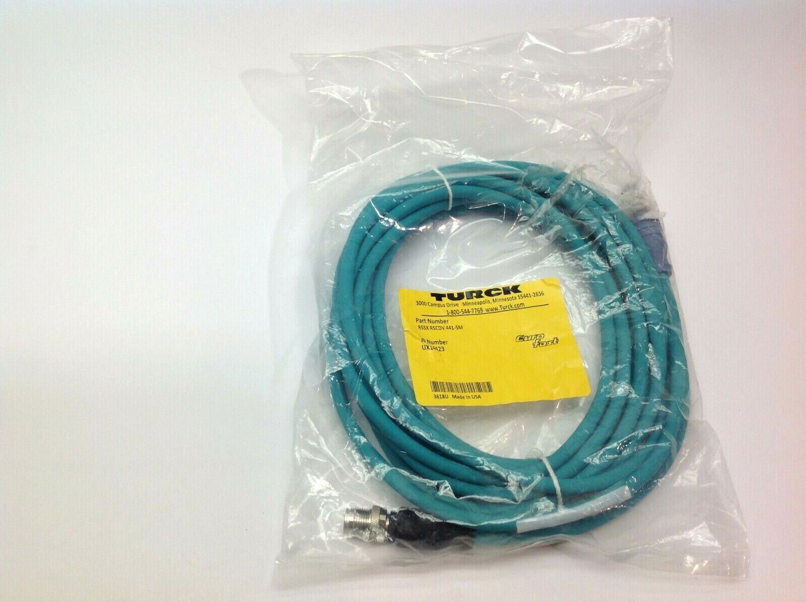 Turck RSSX RSCDV 441-5M Network Eurofast Cable UX14423 - Maverick Industrial Sales