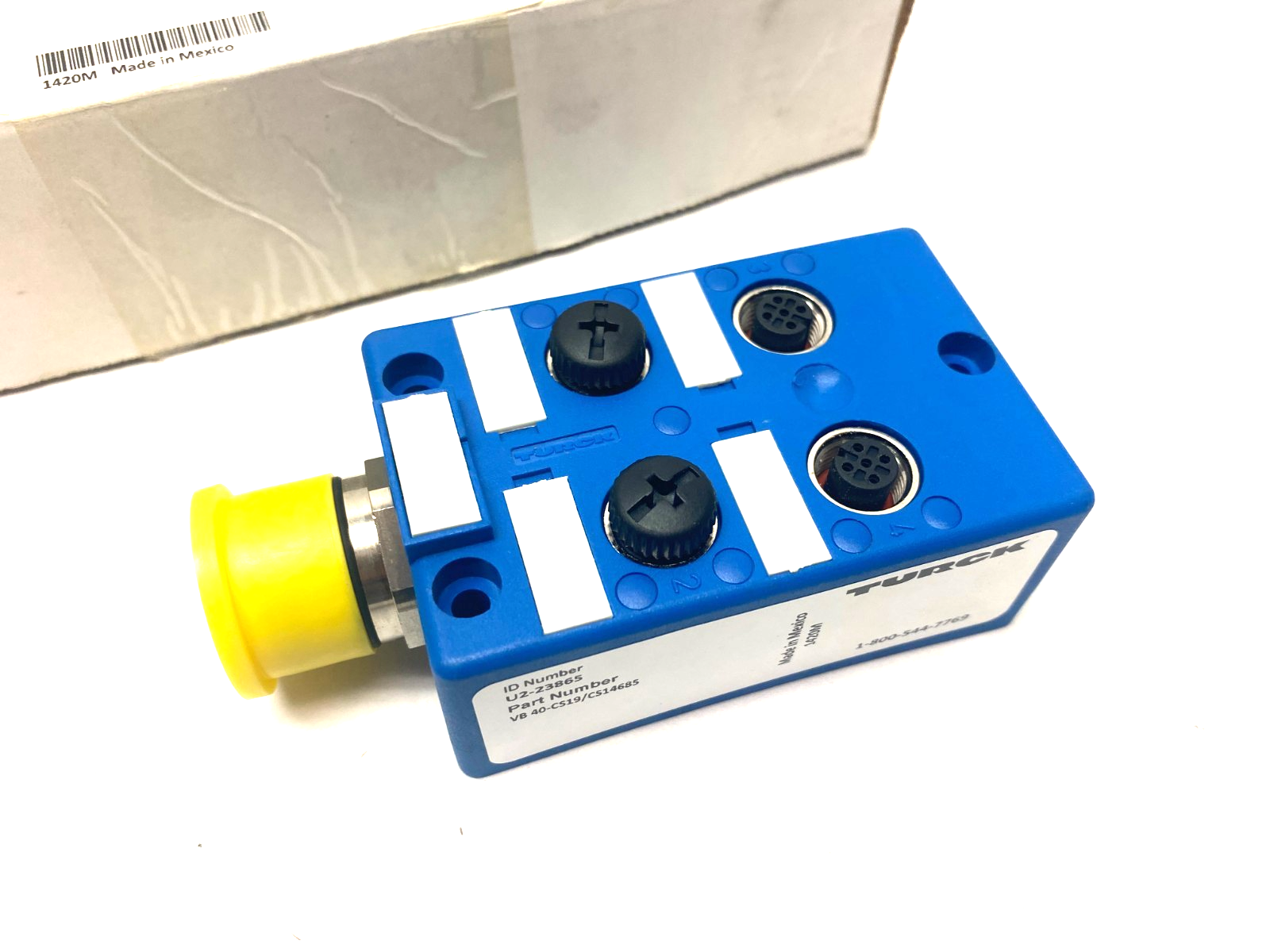 Turck VB 40-CS19/CS14685 Eurofast 4-Port Junction Box M23 Main Conn. U2-23865 - Maverick Industrial Sales