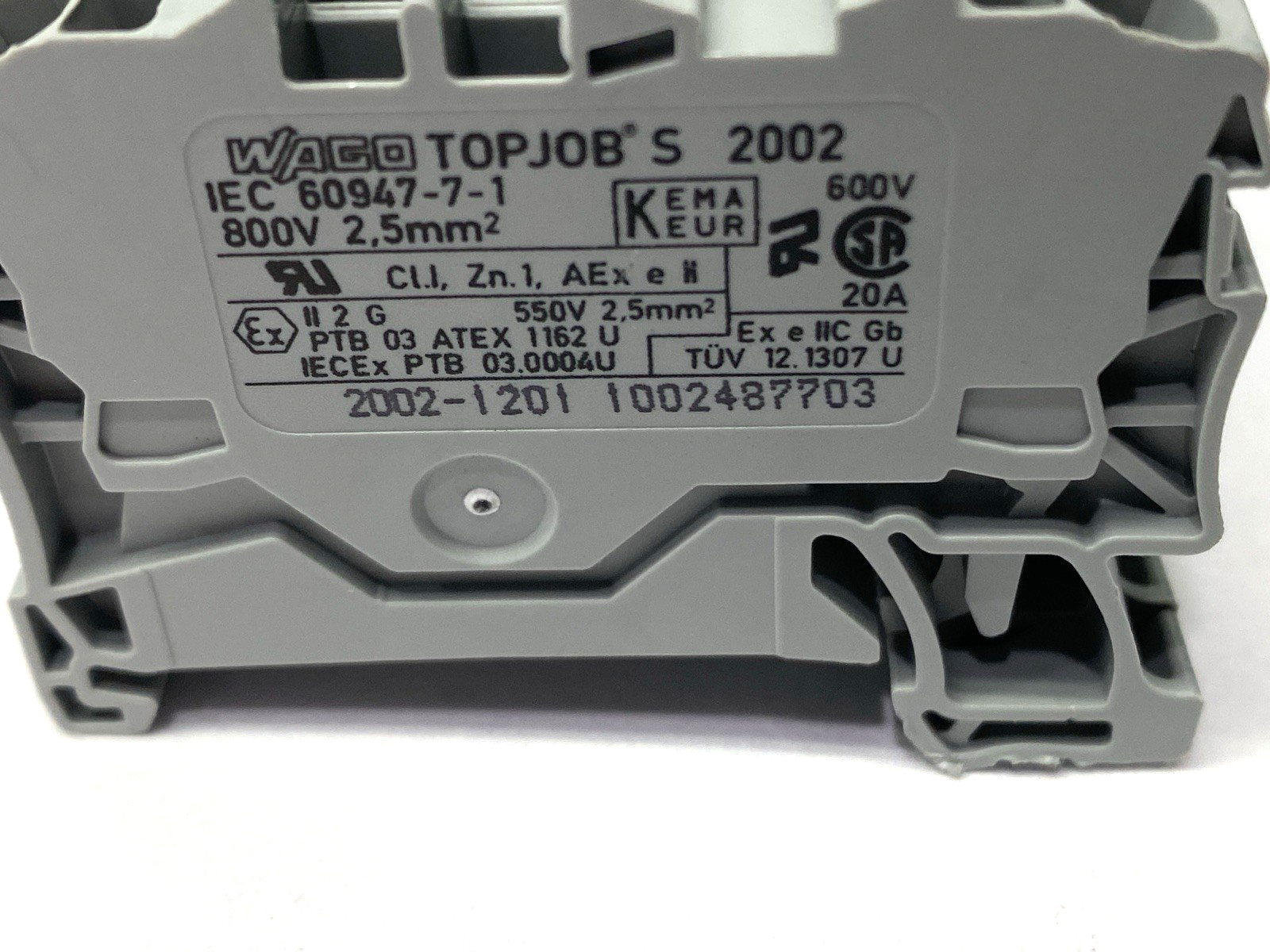 Wago 2002-1201 Topjobs Feed-Through Terminal Block LOT OF 15 - Maverick Industrial Sales