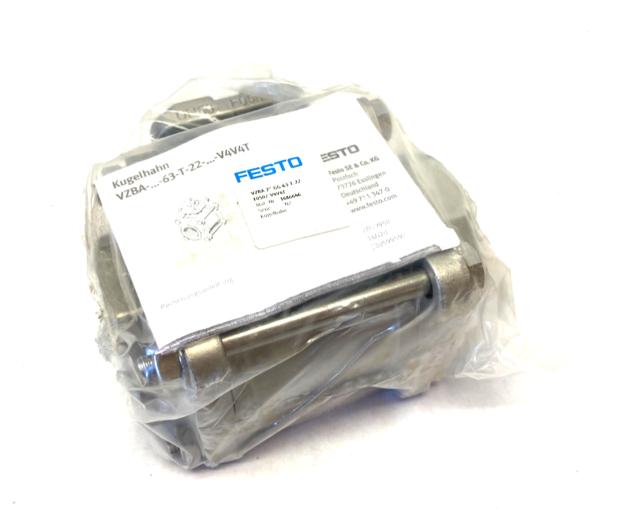 Festo VZBA-2"-GG-63-T-22-F0507-V4V4T Ball Valve Actuator 2-Way 1686646 - Maverick Industrial Sales