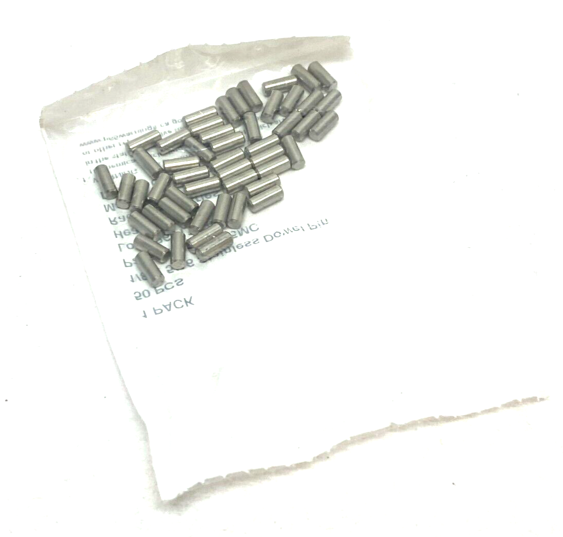 Radax Industries DPS02X05MC Stainless Steel Dowel Pin 1/8" x 5/16" PKG OF 50 - Maverick Industrial Sales