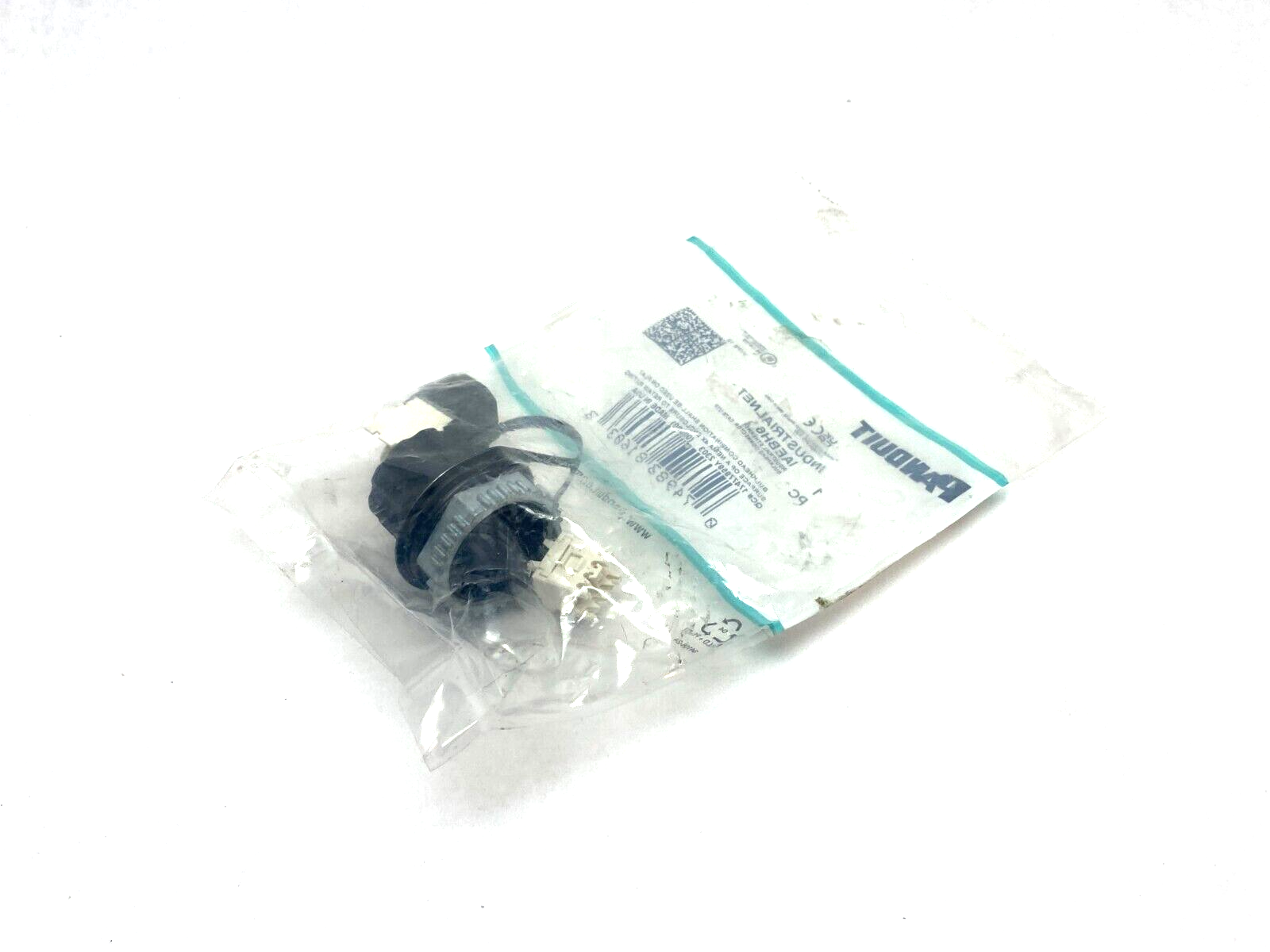 Panduit IAEBH6 Cat6 Coupler Bulkhead Panel Connector w/ Cover - Maverick Industrial Sales
