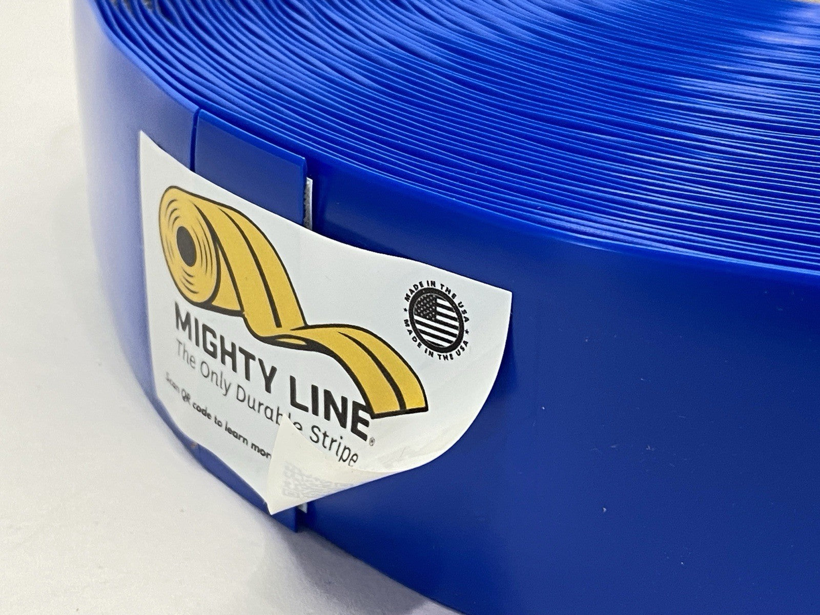 S-19801BLU | Uline Mighty Line Deluxe Safety Tape 2" x 100' Blue - New – Open box - Maverick Industrial Sales