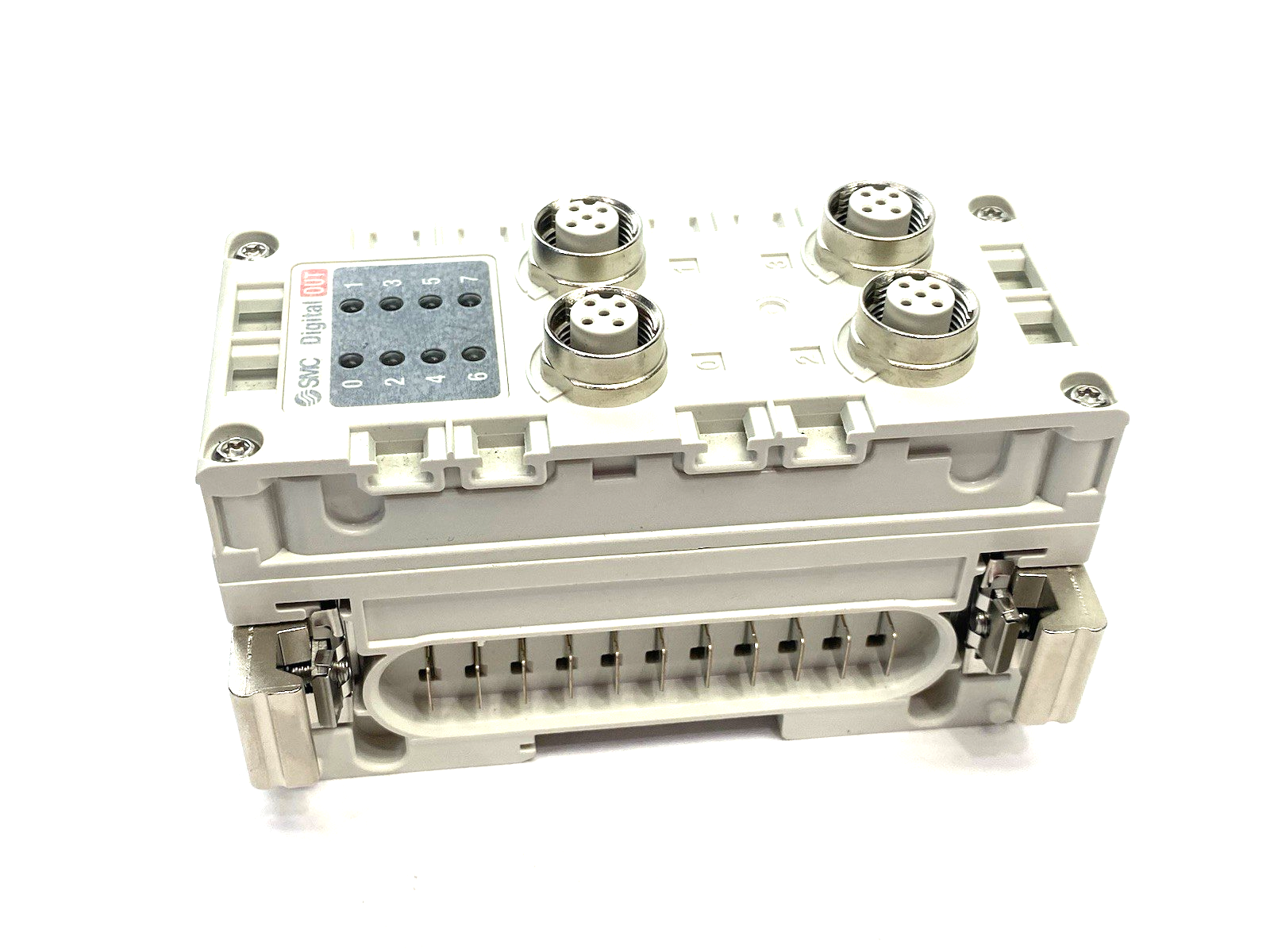 SMC EX600-DYPB Digital Output Module PNP 8-Point 4xM12 - Maverick Industrial Sales