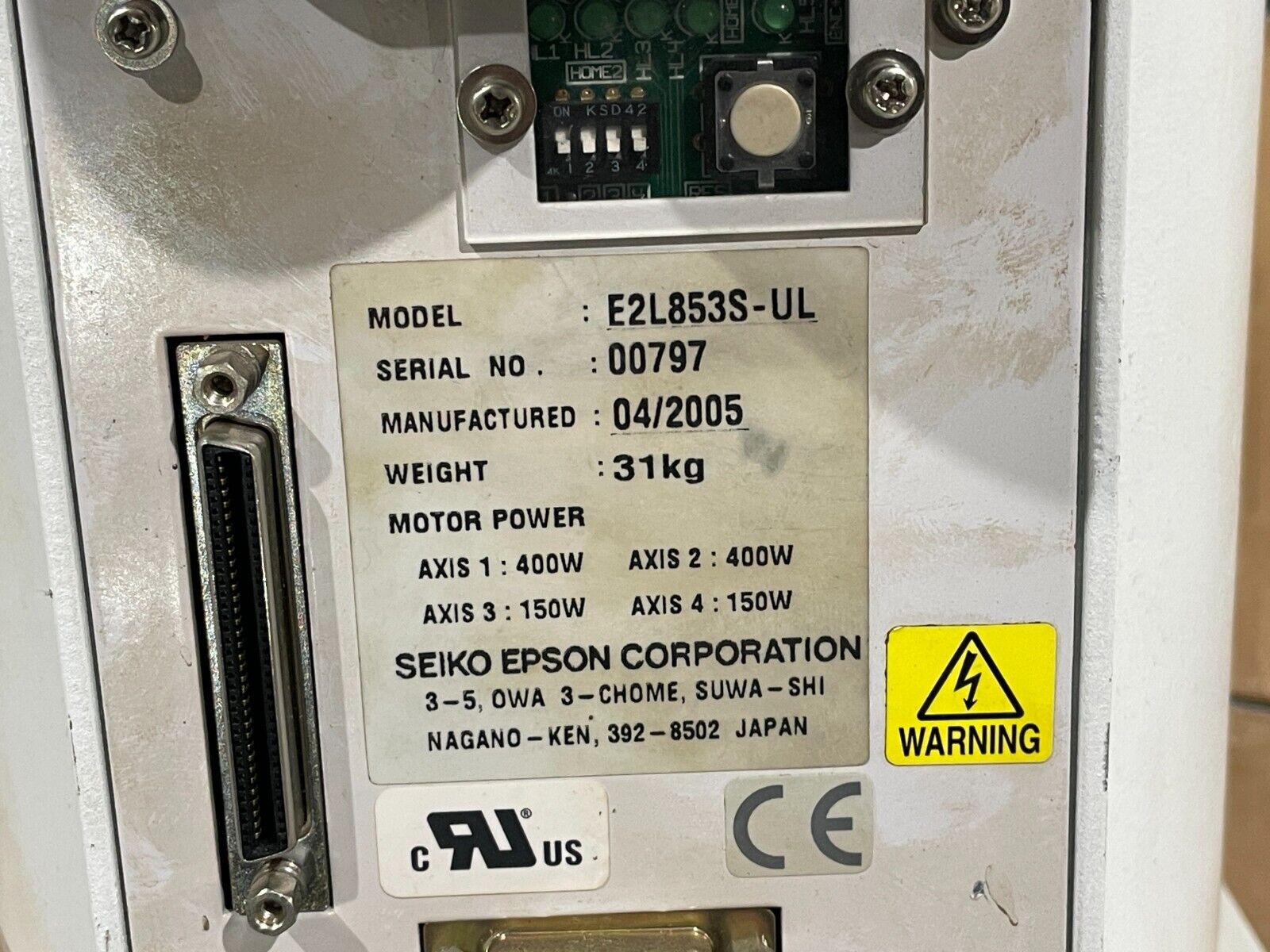 Seiko Epson E2L853S-UL Industrial Robot Arm 4-Axis - Maverick Industrial Sales