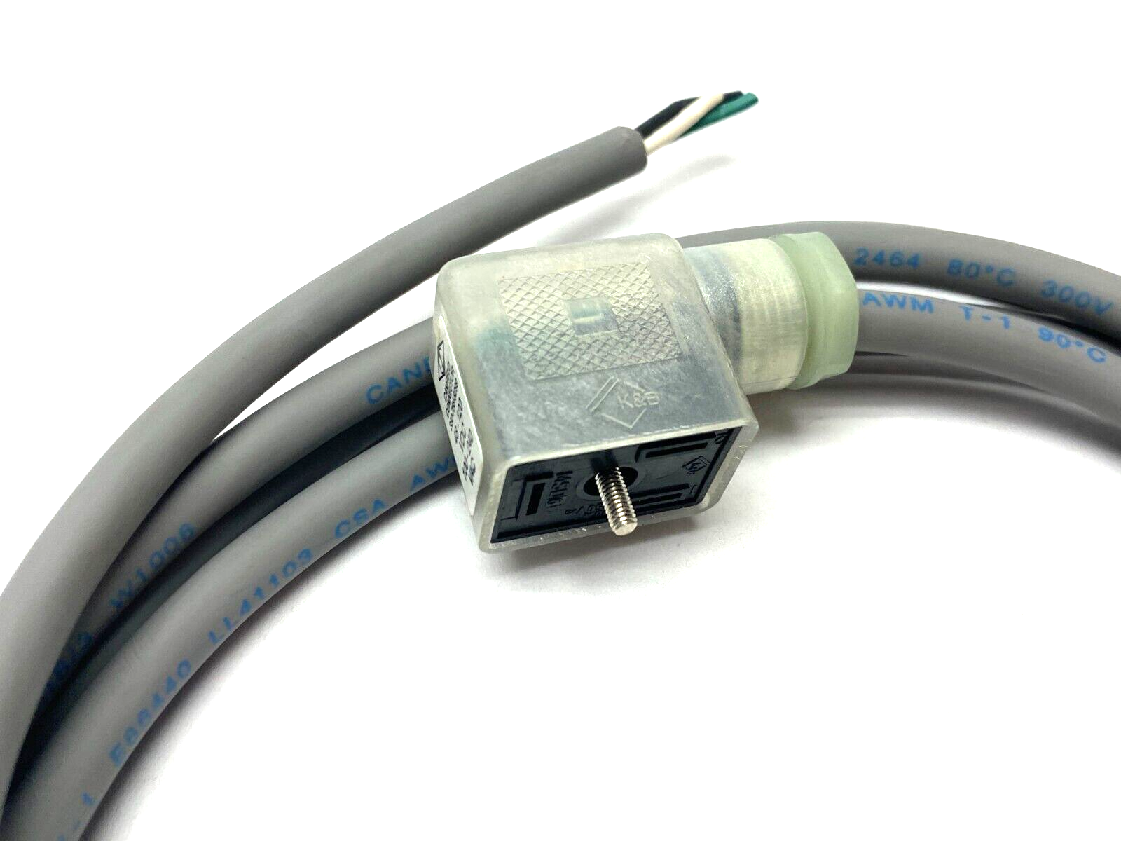 Canfield Connector Valve Plug Cordset 6' Length 3-Wire 48-120VDC/100-240VAC - Maverick Industrial Sales