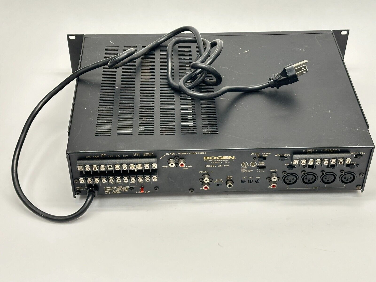 Bogen GS-150 Gold Star Series Amplifier 10-Band Equalizer - Maverick Industrial Sales
