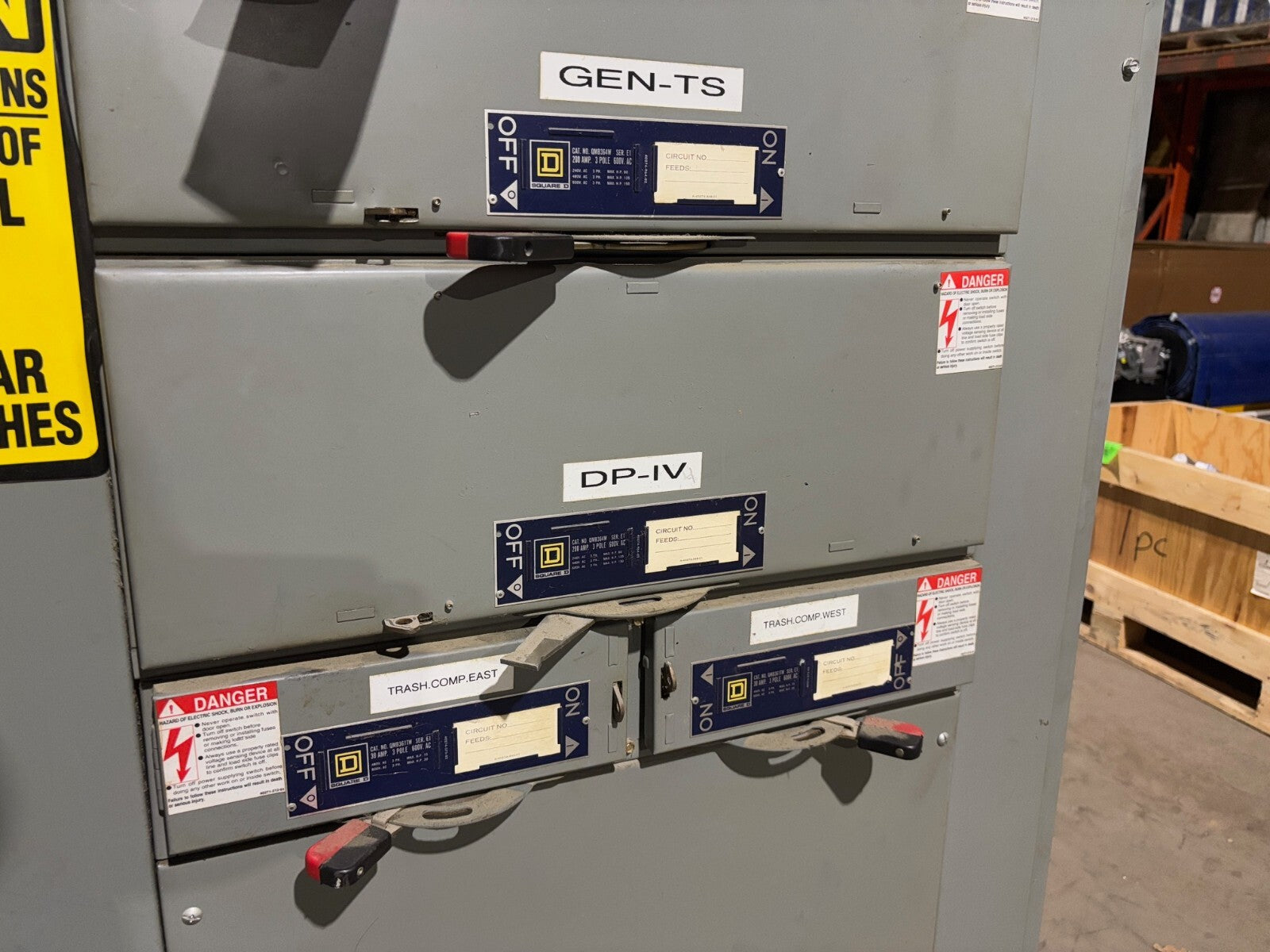 Square D QED 2 Power Style Switchboard 3000A, (3) QMB364W (4) QMB363TW, QMB361TW - Maverick Industrial Sales