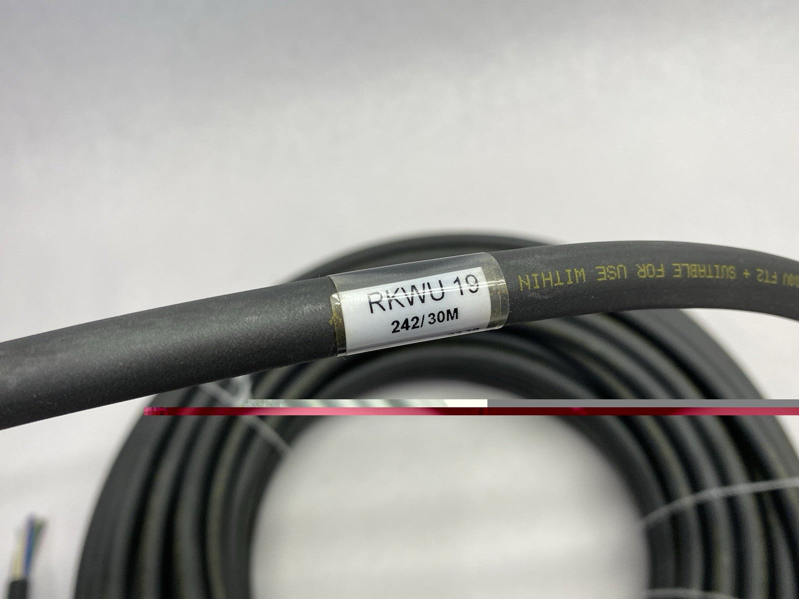 RKWU 19-242/30M | Lumberg Automation Female 90° Power Cable Single End M23 19-Pin - New Other - Maverick Industrial Sales