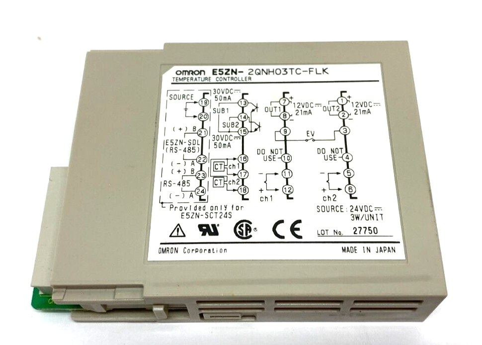 Omron E5ZN-2QNH03TC-FLK Temperature Controller Module - Maverick Industrial Sales