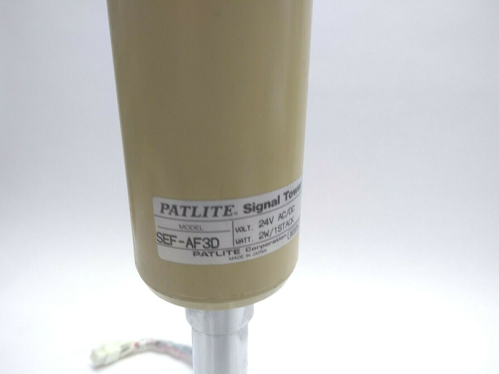 Patlite SEF-AF3D 24V AC/DC 2W / 1Stack Signal Tower - Maverick Industrial Sales