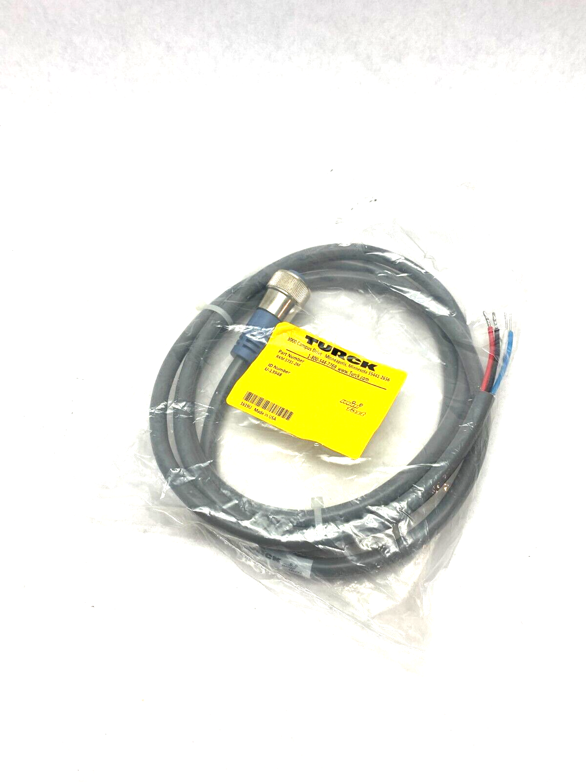 Turck RKM 5731-2M DeviceNet Minifast Single Ended Cordset U-13948 - Maverick Industrial Sales