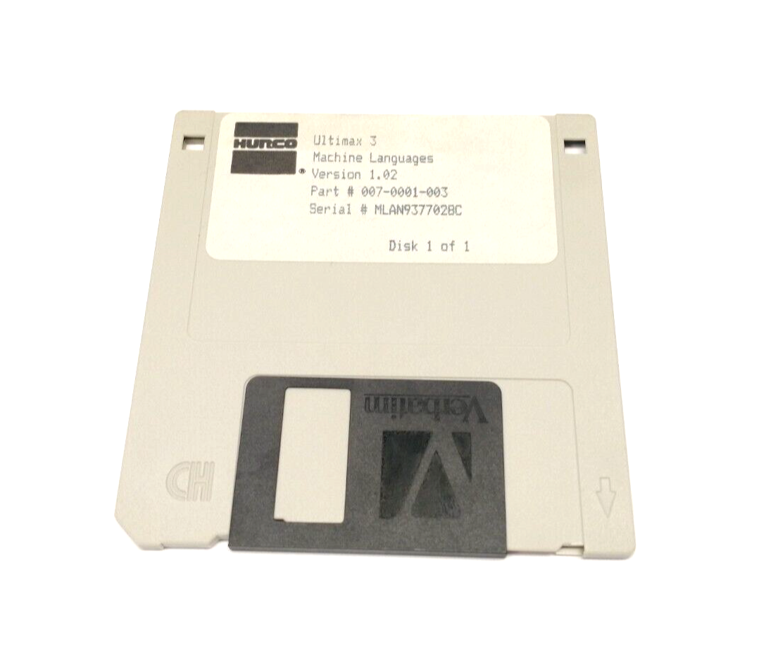 Hurco 007-0001-003 Ultimax 3 Machine Languages Version 1.02 Disk - Maverick Industrial Sales