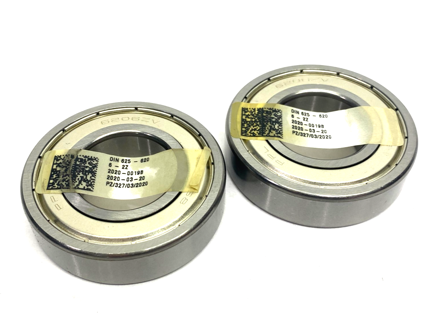 6206-2Z Shielded Radial Ball Bearing, LOT OF 2 - Maverick Industrial Sales