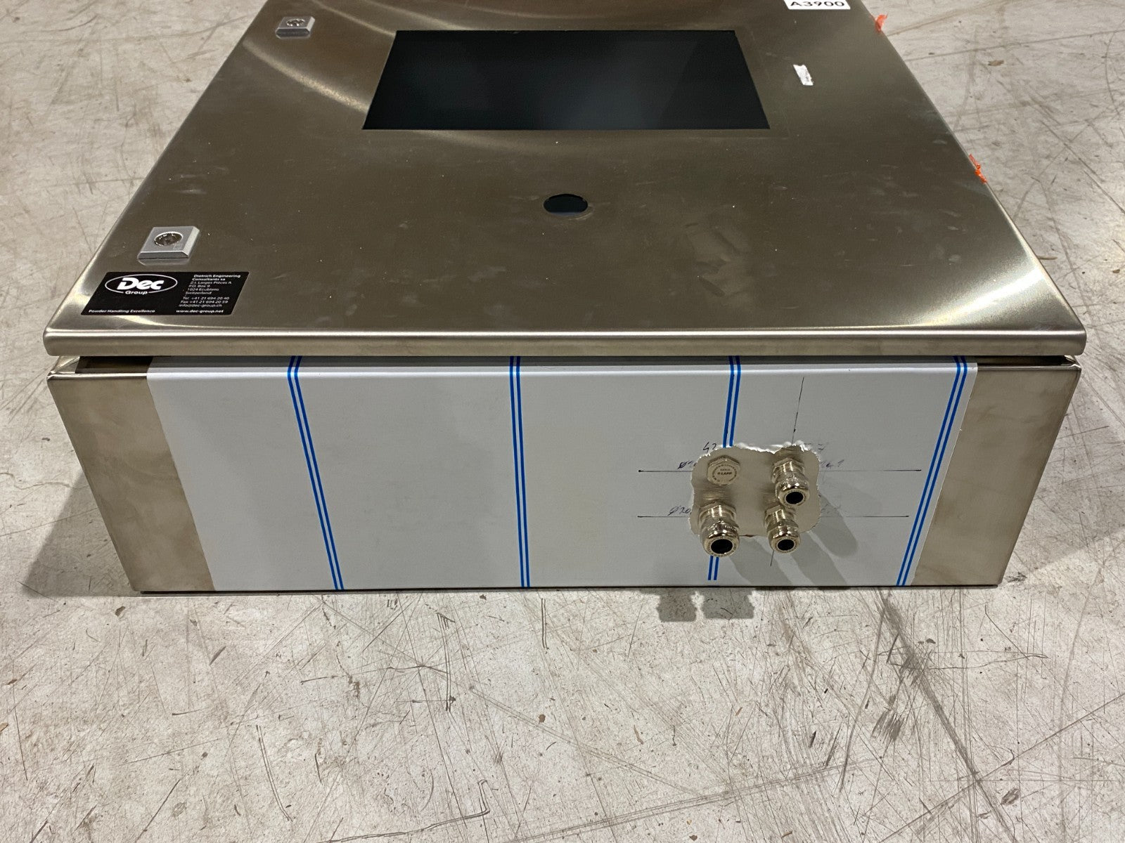 9405600 | Rittal KEL 9405.600 Stainless Steel Enclosure 600x600x210mm HOLE CUT - New – Open box - Maverick Industrial Sales
