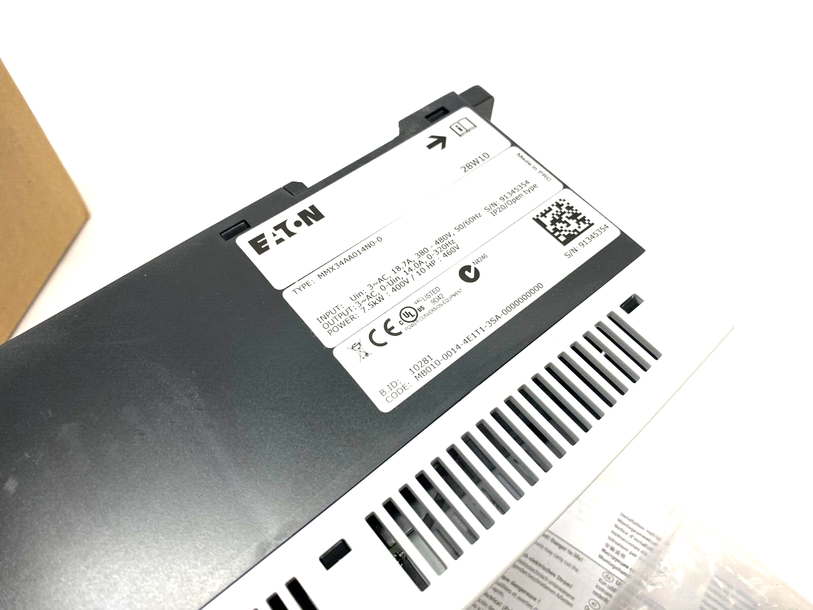 Eaton MMX34AA014N0-0 M-Max Sensorless Vector Adjustable Frequency Drive - Maverick Industrial Sales