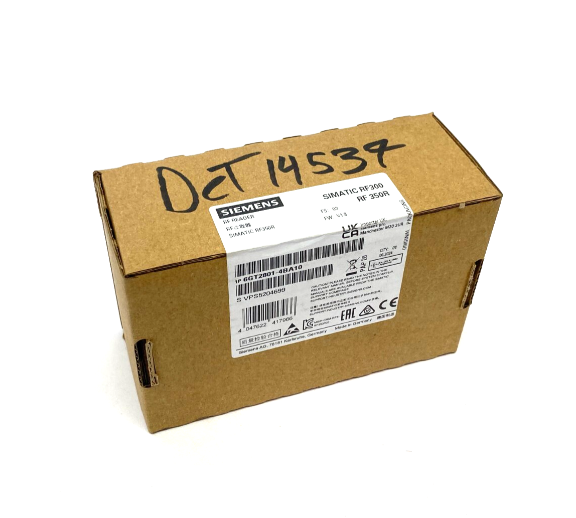 Siemens 6GT2801-4BA10 SIMATIC RF350R Gen 2 Reader RS422 interface - Maverick Industrial Sales