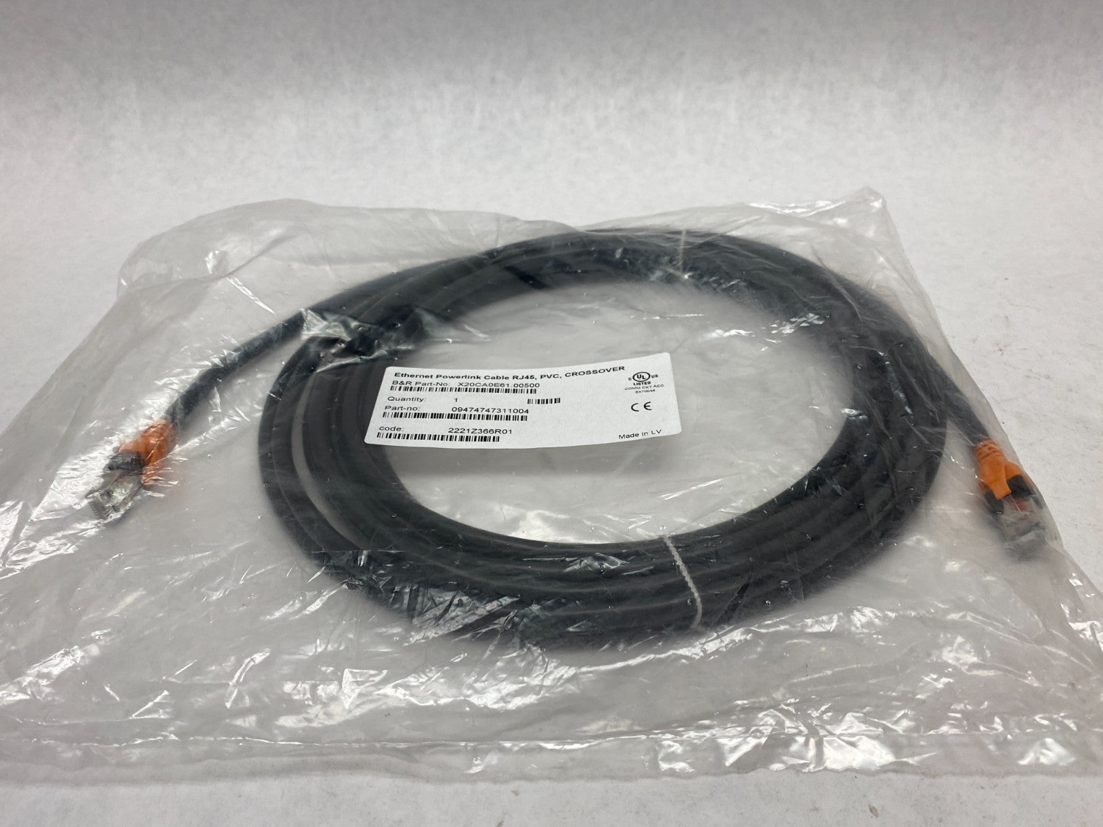 X20CA0E61.00500 | B&R Automation Ethernet POWERLINK Crossover Cable 2x RJ45 5m - New - Maverick Industrial Sales