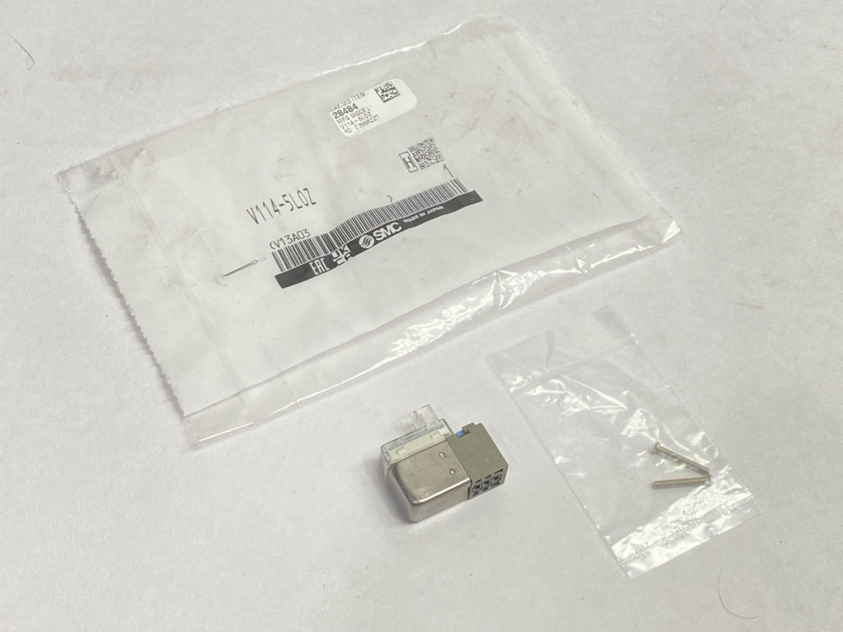SMC V114-5L0Z Solenoid Valve 3-Port 24VDC - Maverick Industrial Sales