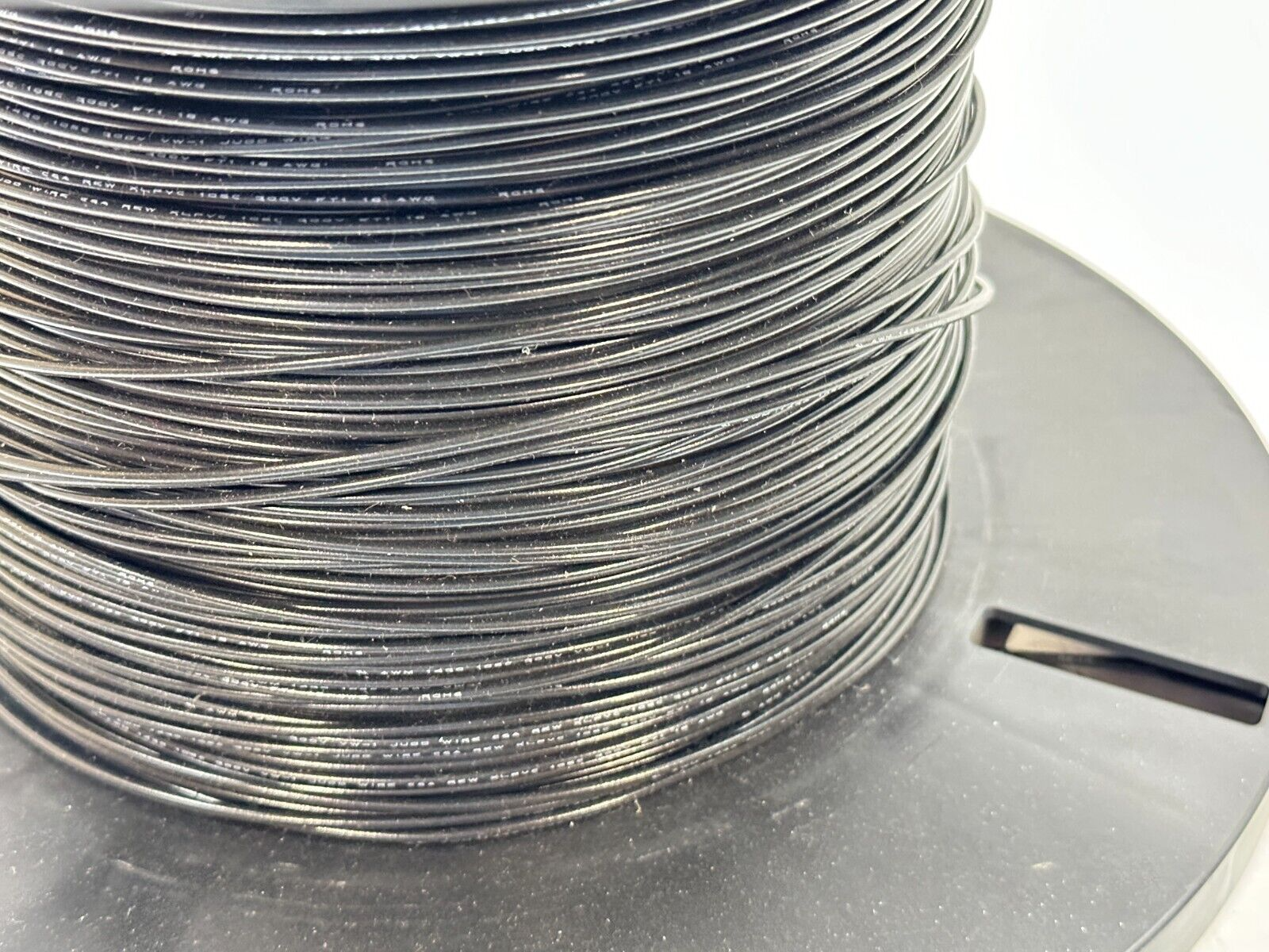 Judd Wire 454-0197-000 18AWG 16/30 .017 XLPVC H0915 3200ft Spool 1250ft LEFT - Maverick Industrial Sales