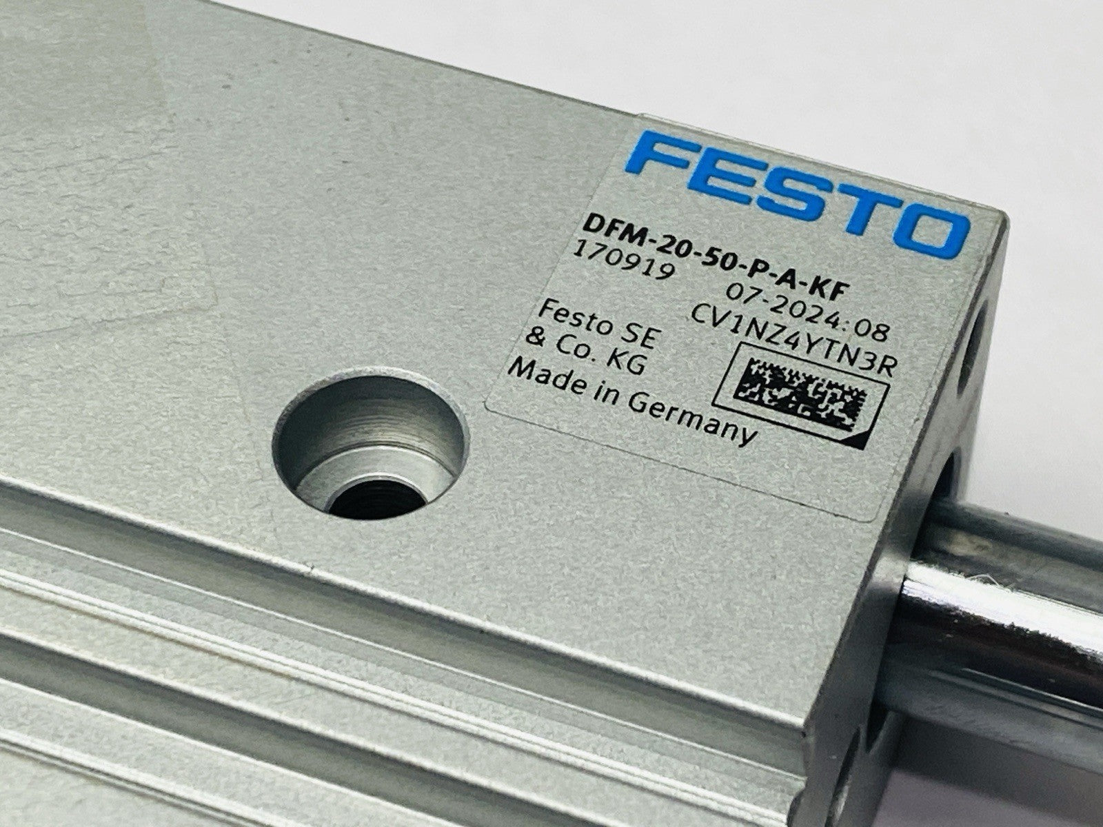 Festo DFM-20-50-P-A-KF Pneumatic Guided Actuator 20mm Dia 50mm Stroke 170919 - Maverick Industrial Sales