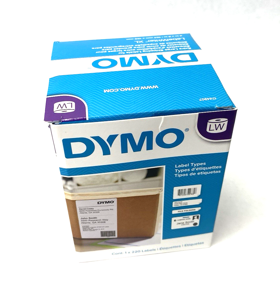 | Dymo 1744907 Authentic Direct Thermal Labels 4XL 4" x 6" (1) Roll of 220 White - New – Open box - Maverick Industrial Sales