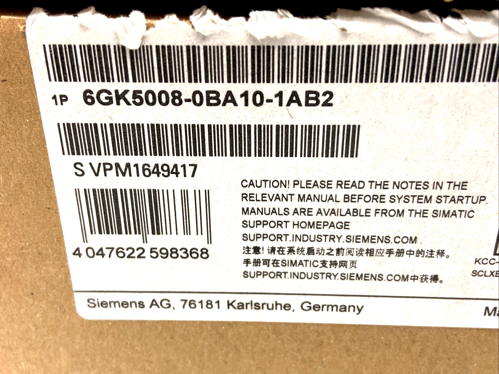 Siemens 6GK5008-0BA10-1AB2 SCALANCE XB008 Unmanaged Industrial Ethernet Switch - Maverick Industrial Sales