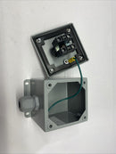 Hoffman E1PB Pushbutton Enclosure 3-1/2"L x 3-1/4"W x 2-3/4"D w/ UP/DOWN Button - Maverick Industrial Sales