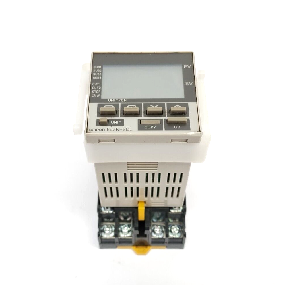 Omron E5ZN-SDL Setting Display Unit For Temperature Controller w/ P2CF-11 Socket - Maverick Industrial Sales