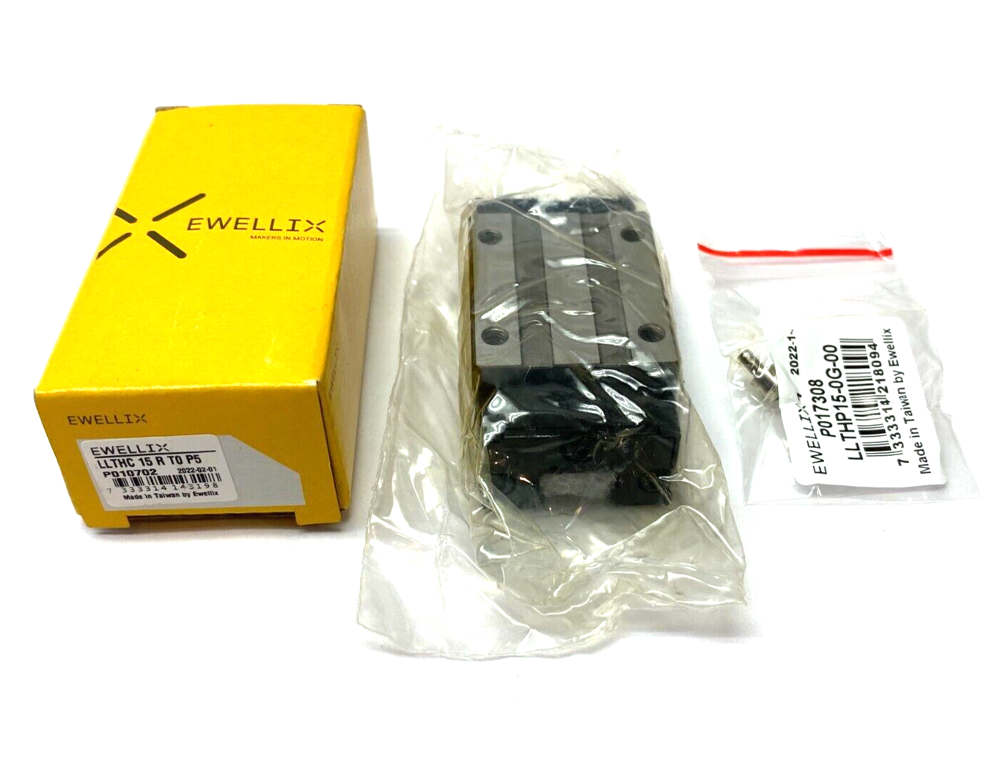 Ewellix LLTHC 15R T0 P5 Profile Guide Rail Carriage 15mm Rail Size 65mm Width - New - Maverick Industrial Sales