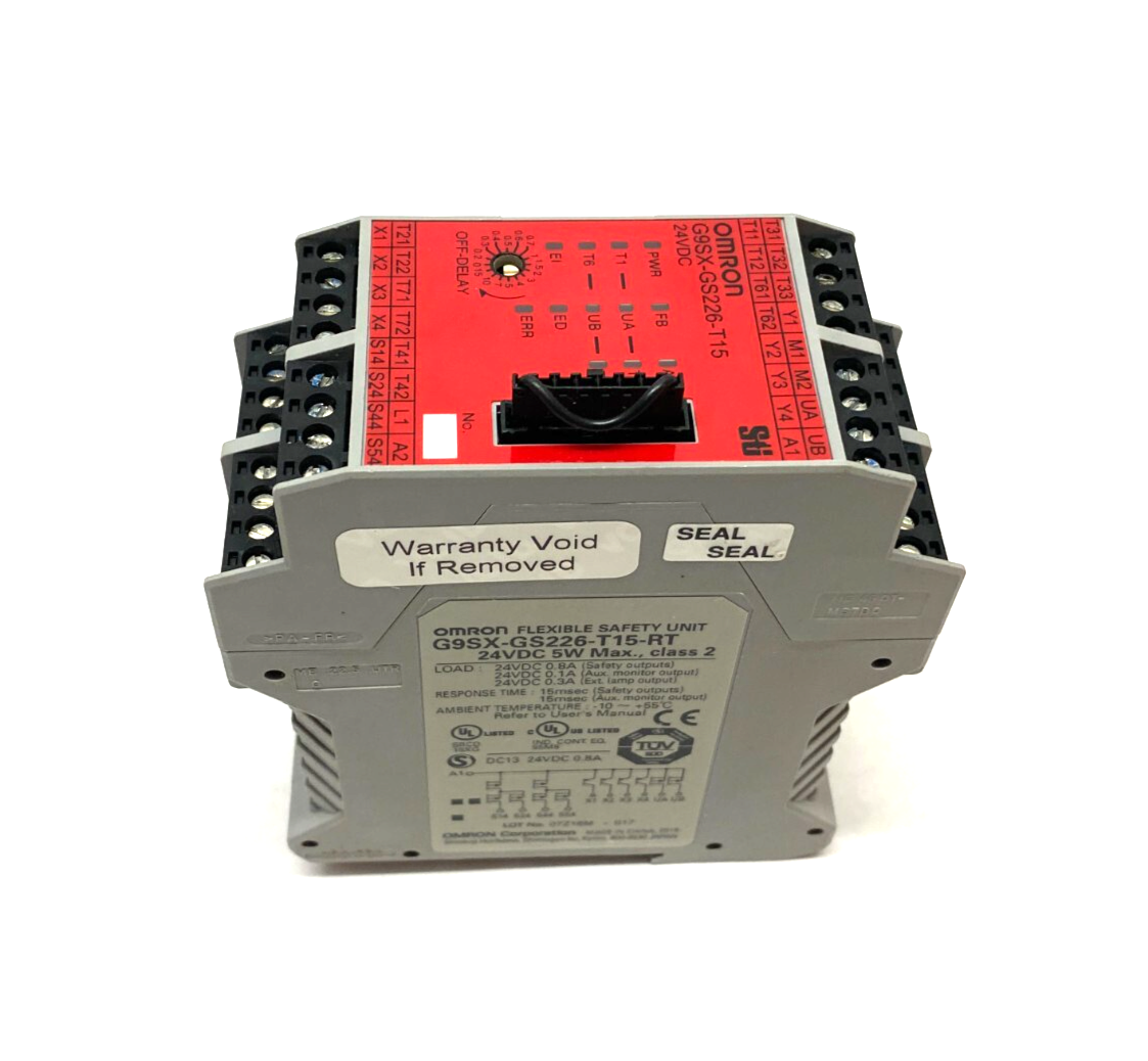 Omron G9SX-GS226-T15-RT Flexible Safety Relay Unit 24VDC, 5W Max - Maverick Industrial Sales