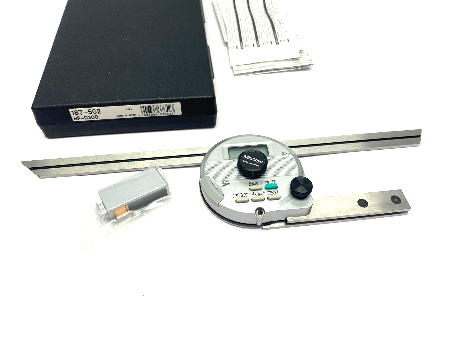 Mitutoyo 187-502 Digimatic Digital Universal Bevel Protractor 300mm BP-D300 - Maverick Industrial Sales
