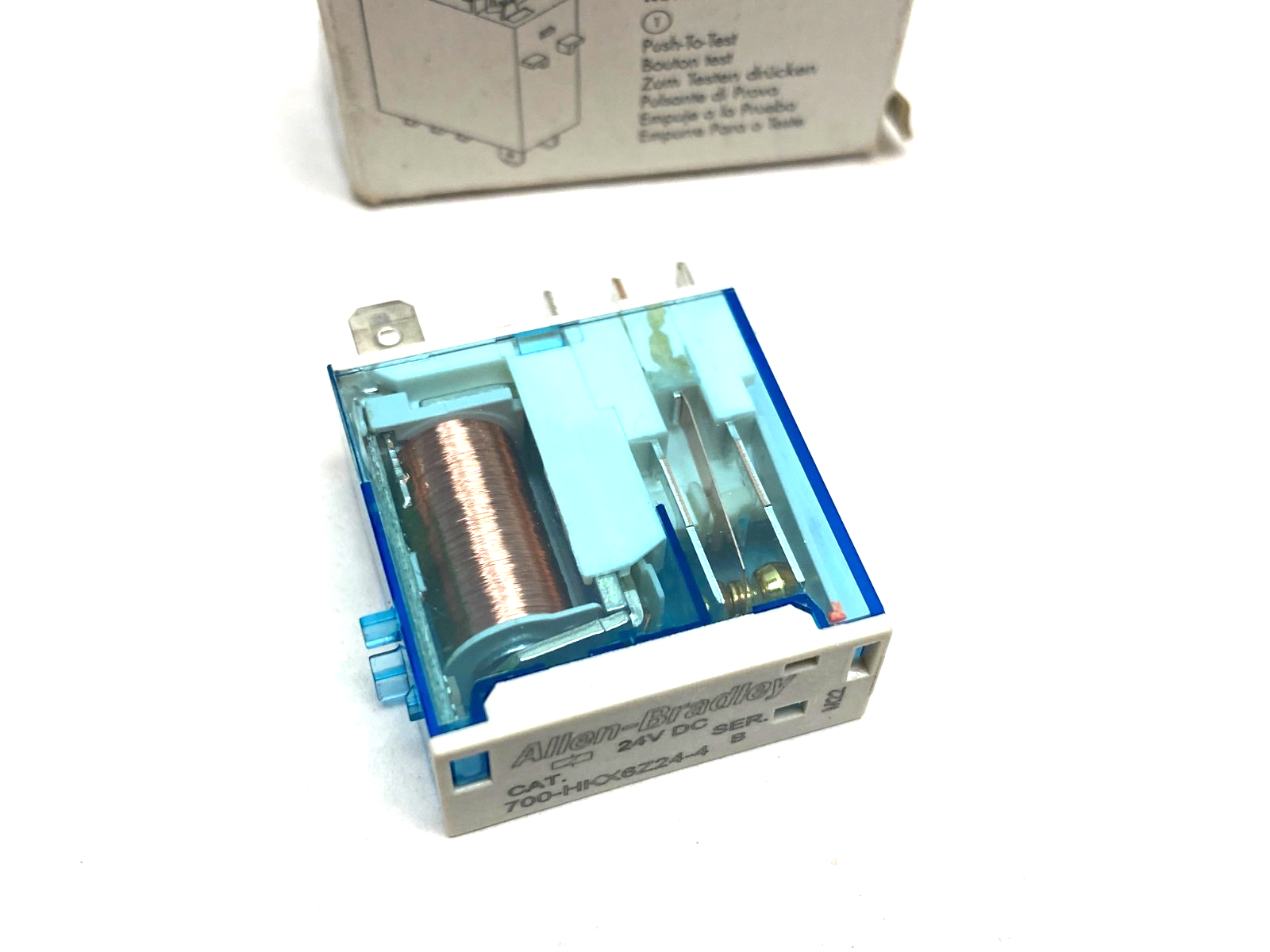 700-HKX6Z24-4 | Allen Bradley Ser. B Slim Line Relay 1-Change Over Contact - New – Open box - Maverick Industrial Sales