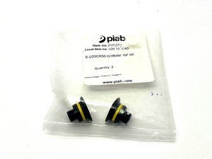 S.U20CR50.G18MMM5F.00 | Piab  Suction Cup 0101376 PKG OF 2 - New