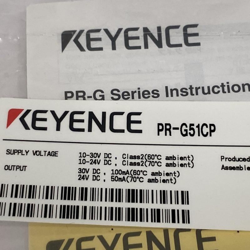 Keyence PR-G51CP Photoelectric Sensor Rectangular Thrubeam M8 30m - Maverick Industrial Sales