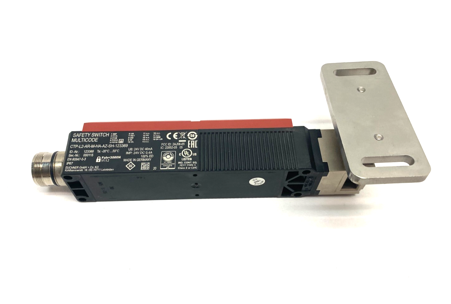 Euchner CTP-L2-AR-M-HA-AZ-SH-123369 Transponder-Coded Interlock Safety Switch - Maverick Industrial Sales
