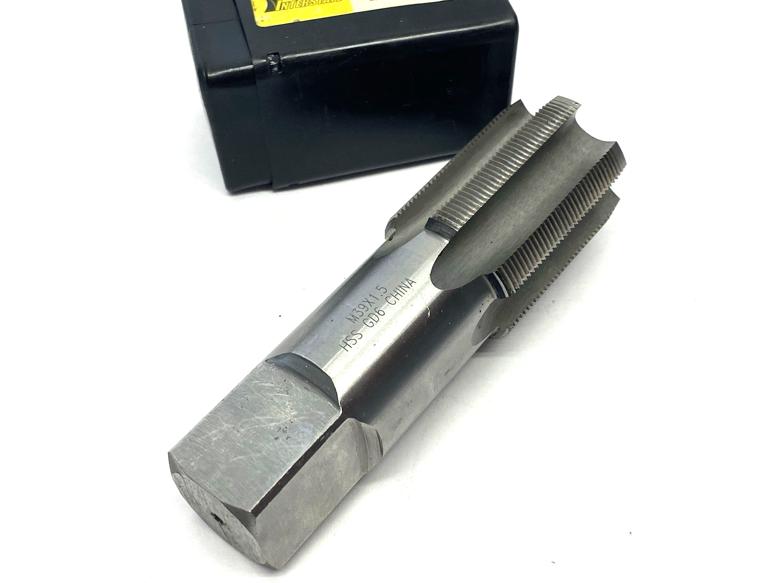 Interstate 09037516 Straight Flute Tap: M39x1.5 Metric Fine, 6 Flute, Plug Chamf - Maverick Industrial Sales