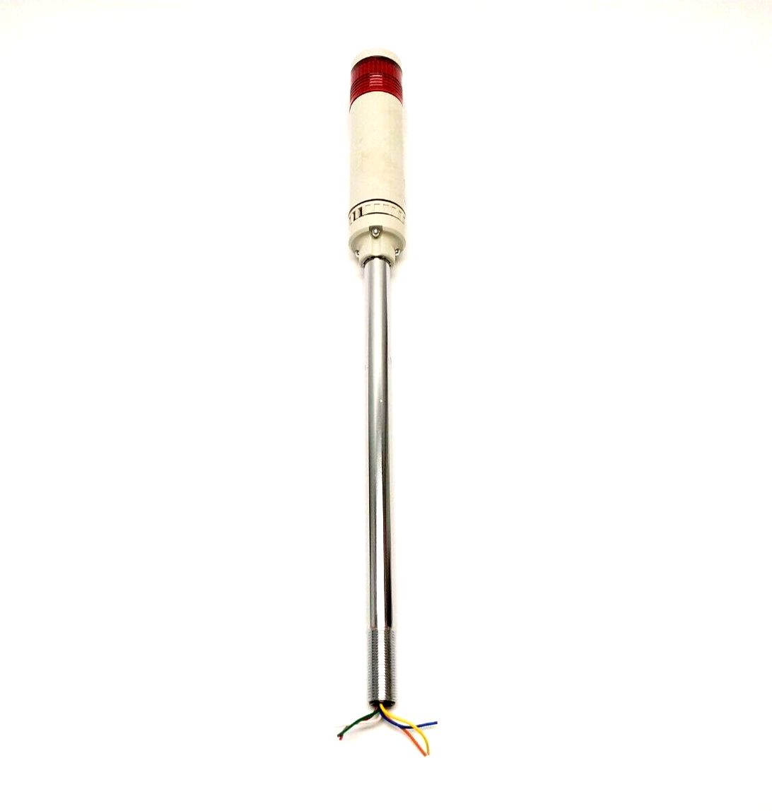 Patlite LCE-102-R Audible Signal Tower Stack Light, Red, 24V AC/DC - Maverick Industrial Sales