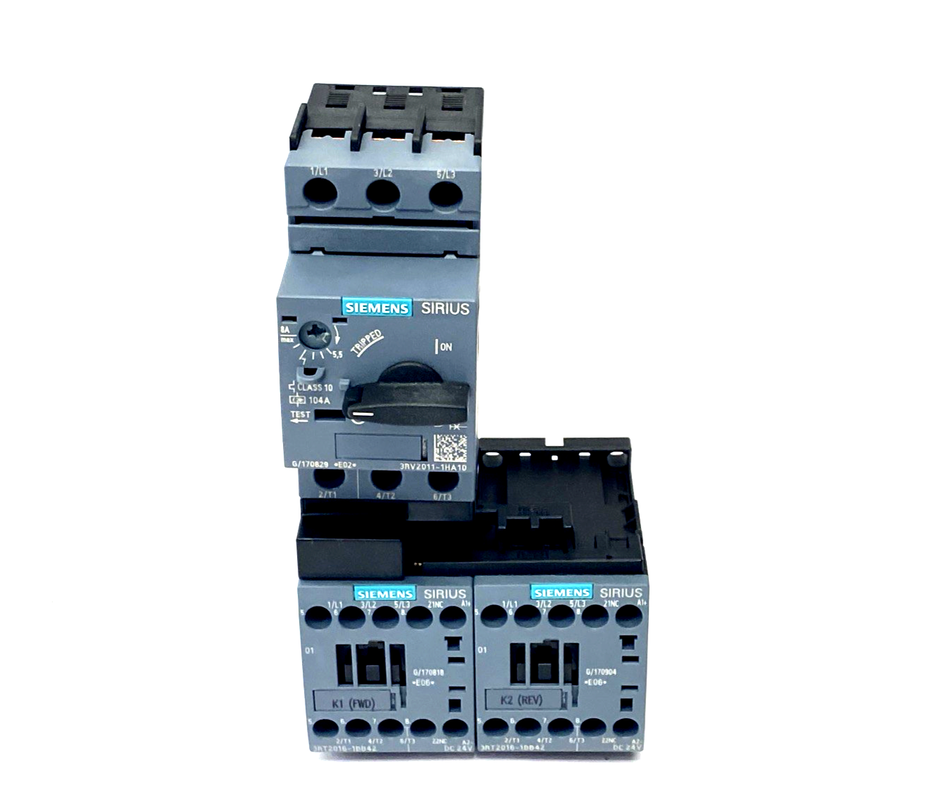 Siemens 3RA22101HA162BB4 Motor Starter 5.5-8A 24VDC 1NO Aux - Maverick Industrial Sales