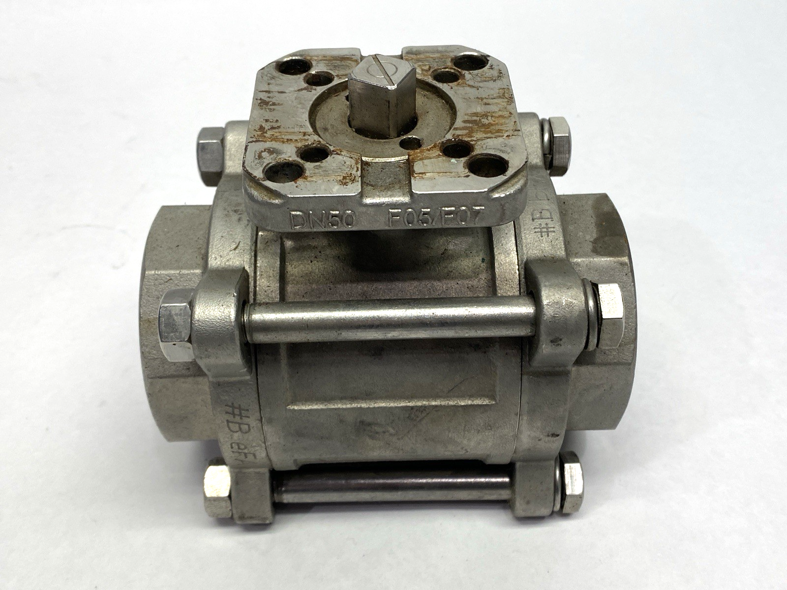 Industrial Stainless Steel Ball Valve 2" 1.4408 PN63 DN50 F05/F07 - Used - Maverick Industrial Sales